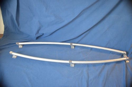 Vintage boat front  set bow hand rails poles w/ stanchions pulled from seaswirl