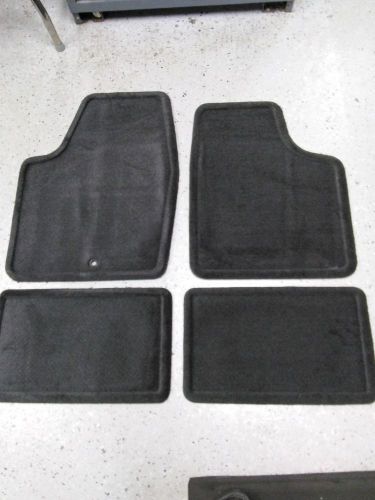 New oem 2006-2015 chevrolet impala front &amp; rear carpet floor mats ebony 25795457