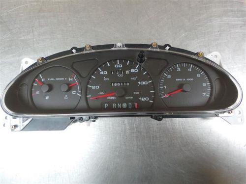 00 ford taurus speedometer cluster mph w/o flex fuel vehicle 7000 rpm tachometer