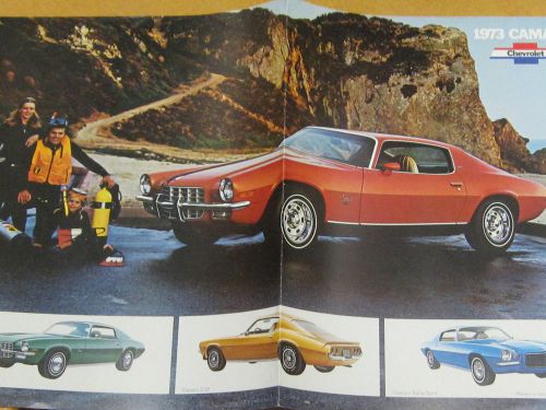 1973 chevy camaro z-28 rally sport  ss &amp; sport cpe dealer brochure/poster
