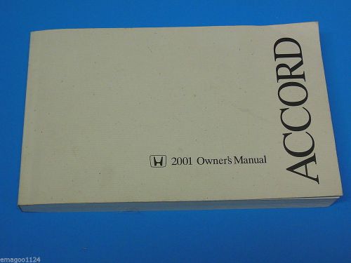 2001 honda accord  owners manual owner&#039;s manual