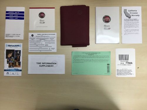 Fiat 500 500c 2014  owners manual books with case oem/ dvd/ free shipping