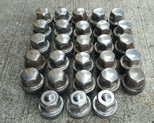 Land rover discovery 2 range rover p38 wheel lug nuts set of 23 anr3679 used