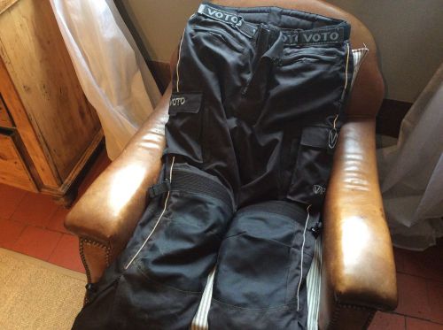 Voto armoured motorcycle trousers waterproof thermal lined touring adventure