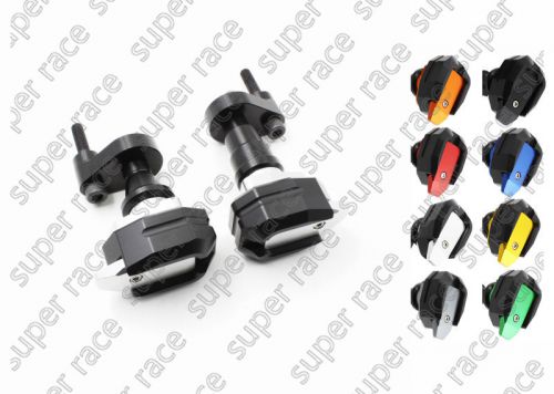 Silver cnc no cut frame slider crash protector f yamaha yzf r6 2008-2012 shiled