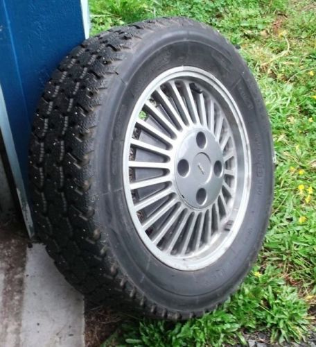 1981 saab 900s original alloy wheels (4) with snow tires