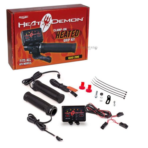 Symtec heat demon controller quad zone 7/8&#034; atv clamp on heated handlebar grips