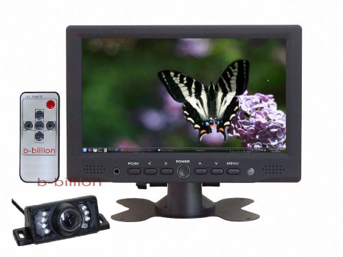 7&#034; pc lcd display hdmi 1080 video rca av vga tft led monitor rear view camera ua