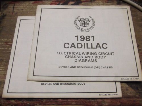 1981 cadillac deville and brougham wiring diagrams electrical schematics color