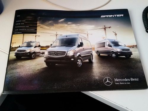 2016 mercedes benz sprinter dealer literature