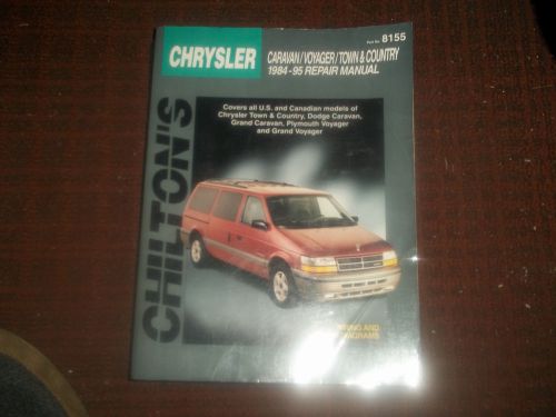 1984-95 mopar voyager,caravan,town&amp;country chiltons service manual