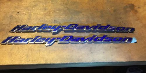 Harley davidson gas tank medallions emblems name plates touring softail dyna