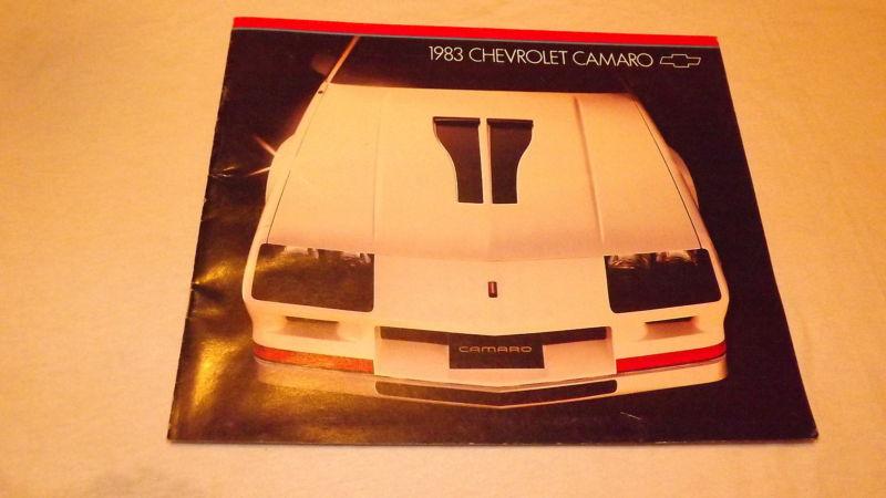 1983 chevrolet camaro sales brochure