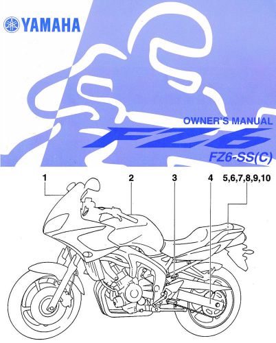 2004 yamaha fz6 motorcycle owners manual -fzs6ss(c)-yamaha-fzs6 ss--fz 6