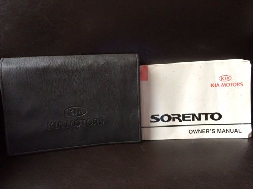 Kia sorento 2003 owner&#039;s manual and case