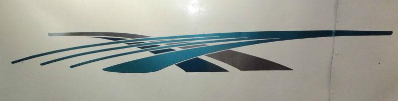 2 new boat rv car trailer motor home graphic decal 97 1/2 x 10
