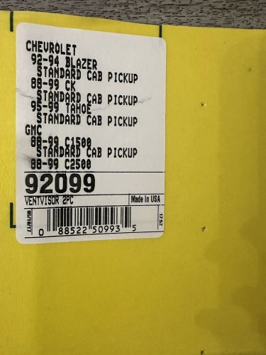 VENTVISOR AVS Chevrolet Blazer92-94 Tahoe 95-99 GMC 88-99, US $74.99, image 2