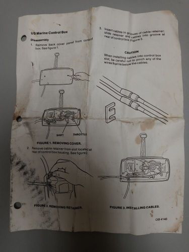 US MARINE FORCE REMOTE CONTROL 5H198 for 35 HP to 125HP OUTBOARD MOTOR, US $495.00, image 5