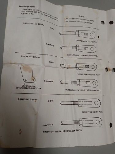 US MARINE FORCE REMOTE CONTROL 5H198 for 35 HP to 125HP OUTBOARD MOTOR, US $495.00, image 6