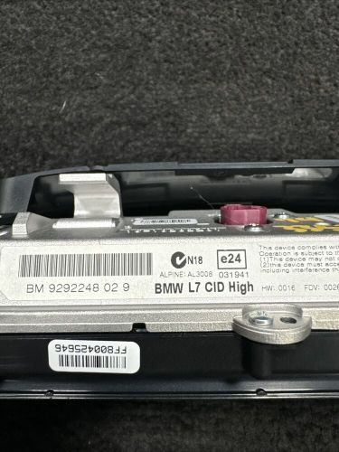 2014 bmw 335 gt dash display monitor wide sceen nav oem damaged