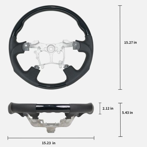 Hydro Dip Carbon Fiber Steering Wheel for Alphard Vellfire GGH20 ANH20 11-14, US $249.00, image 7
