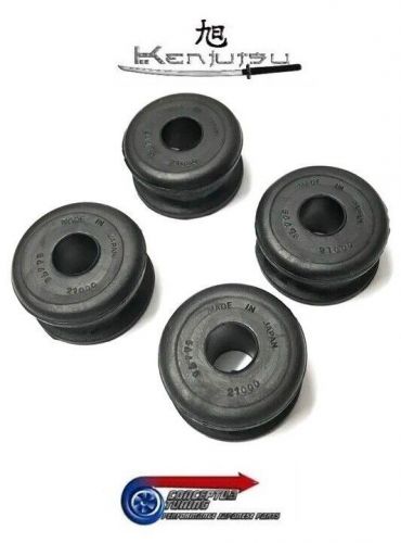 Black rubber front tension strut rod bushes - for datsun s130 280zx l2