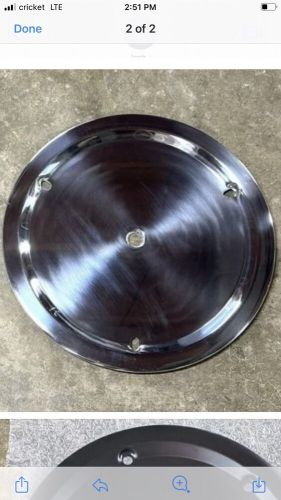 New 15” polished alum 3 hole wheel cover dirt late model imca race car free ship