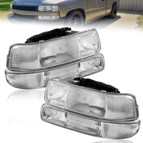 For 1999-2002 Chevy Silverado 1500 2500 3500 Headlight Bumper Light Assembly GA, US $49.00, image 17