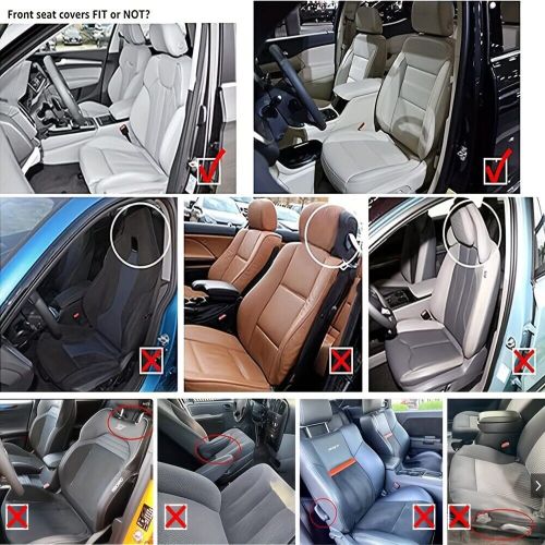 Car Seat Covers 5-Seats Front rear for Jeep PU Leather Cushion MH78 Black, US $129.00, image 3