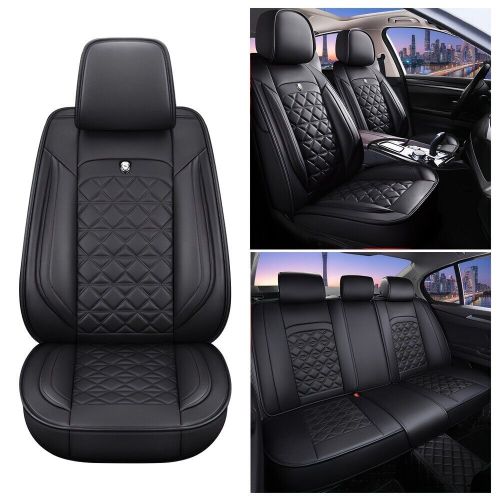 Car Seat Covers 5-Seats Front rear for Jeep PU Leather Cushion MH78 Black, US $129.00, image 8