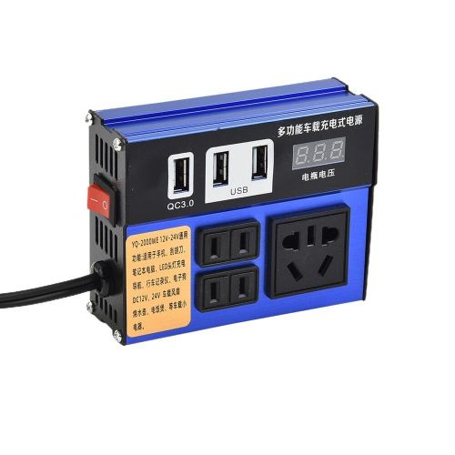 Compact Car Vehicle Power Inverter with 3 USB Ports Reliable Charging Solution, US $30.25, image 6