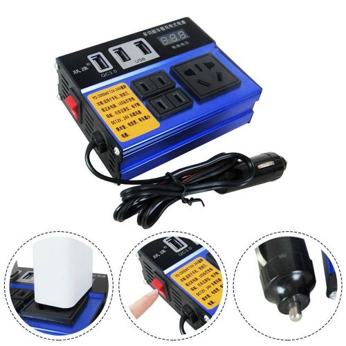 Compact Car Vehicle Power Inverter with 3 USB Ports Reliable Charging Solution, US $30.25, image 11