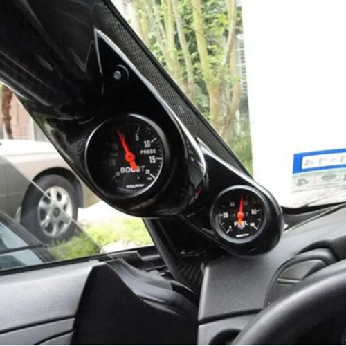 52mm A-Pillar Pod Gauge Holder Double Hole Mount Gauge Holder ABS Universal Fit, US $15.99, image 7