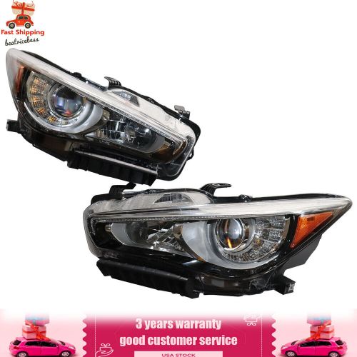LED Headlight For 2014-2017 Infiniti Q50 w/ AFS Projector Headlamp Left+Right, US $475.74, image 19