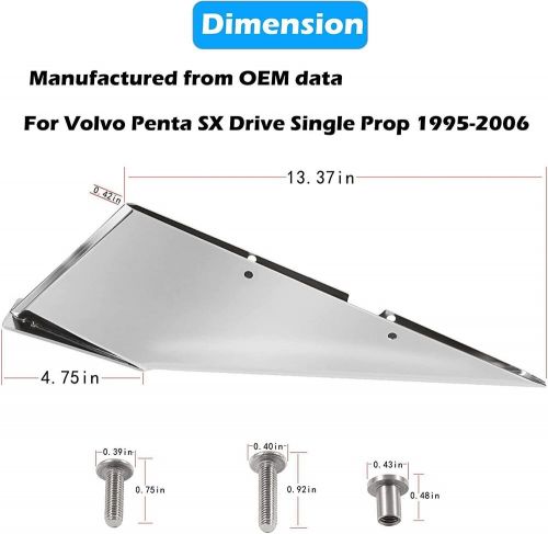 Skeg Guard Protector for Volvo Penta Sterndrive SX Drive Single Prop 1995-2006, US $89.99, image 7