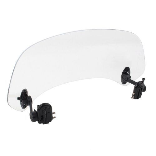 Smoke Clip On Motorcycle Windshield Windscreen Extension Spoiler Wind Deflector, US $, image 2