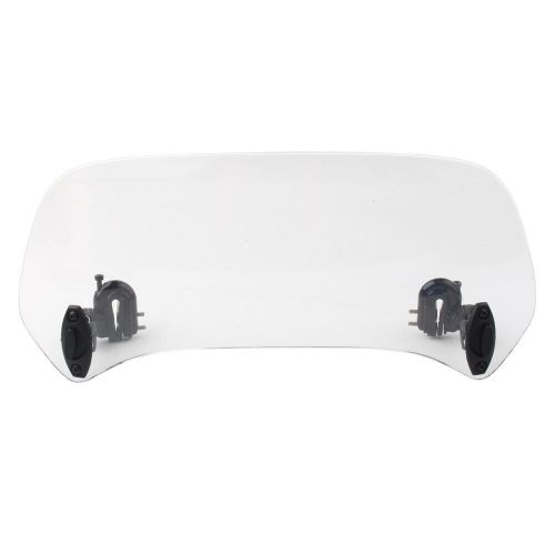 Smoke Clip On Motorcycle Windshield Windscreen Extension Spoiler Wind Deflector, US $, image 6