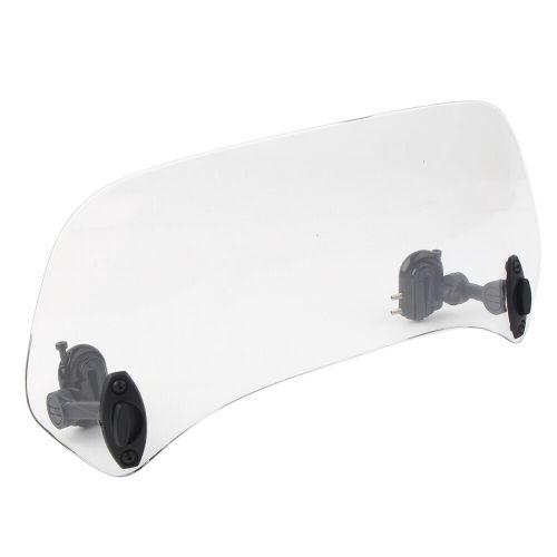 Smoke Clip On Motorcycle Windshield Windscreen Extension Spoiler Wind Deflector, US $, image 7