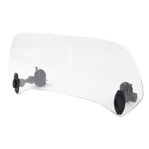 Smoke Clip On Motorcycle Windshield Windscreen Extension Spoiler Wind Deflector, US $, image 8