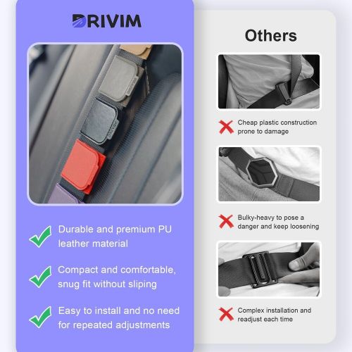 4PCS LeatherAuto Seat Belt Adjuster Anti-bump Anti-choke Belly Squeeze Protector, US $15.49, image 3