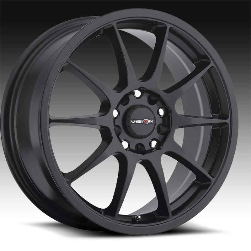 15" inch 4x100 4x4.5 black wheels rims 4 lug acura nissan toyota honda scion