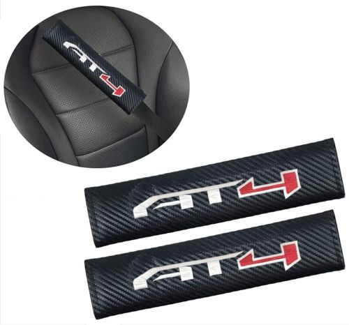 Seat Belt Covers for GMC AT4-2 Pcs Black Carbon Fiber Shoulder Strap Pads Covers, US $16.99, image 3