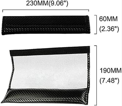 Seat Belt Covers for GMC AT4-2 Pcs Black Carbon Fiber Shoulder Strap Pads Covers, US $16.99, image 12