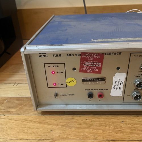 Bendix king t.e.e. arc 200 burn-in interface! avionics testing cu-2312 powers on