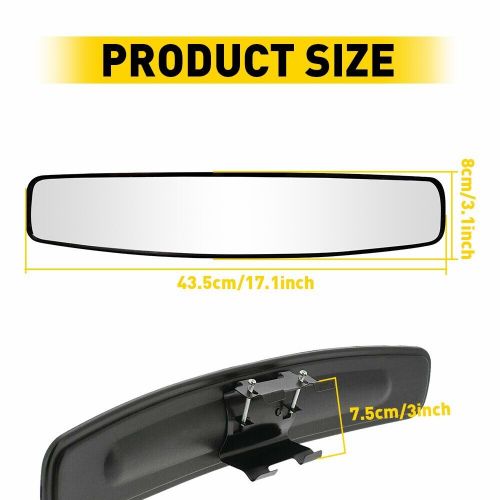 Mirror XL Vision Rear View 17" Wide Angle Convex Car Truck SUV Replacement EAG, US $16.99, image 2