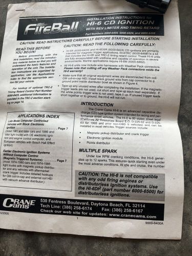 Crane Cams Fireball HI-6R CD Ignition New Never Installed Racing 6000-6400, US $400.00, image 2