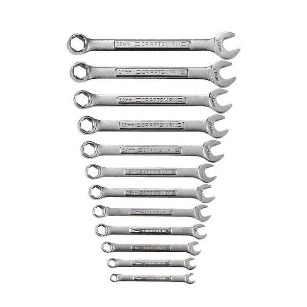 Craftsman 16 piece metric & standard sae12 pt. combination wrench set new