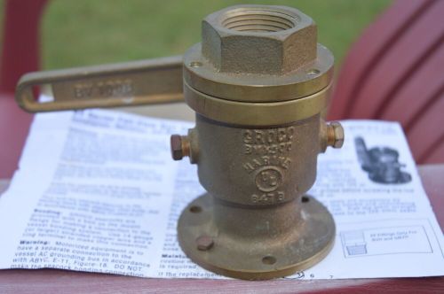 Groco bv-1000 bv series full flow flanged ball type seacock ball valve 1.00
