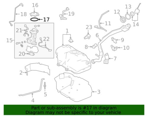 Genuine Toyota Fuel Pump Gasket 23224-F0011, US $12.27, image 3