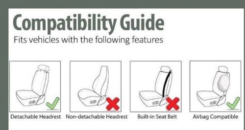 For Ford Explorer 2005-ON Car Front Seat Cover Black Grey Waterproof Canvas 2PCS, US $50.75, image 3